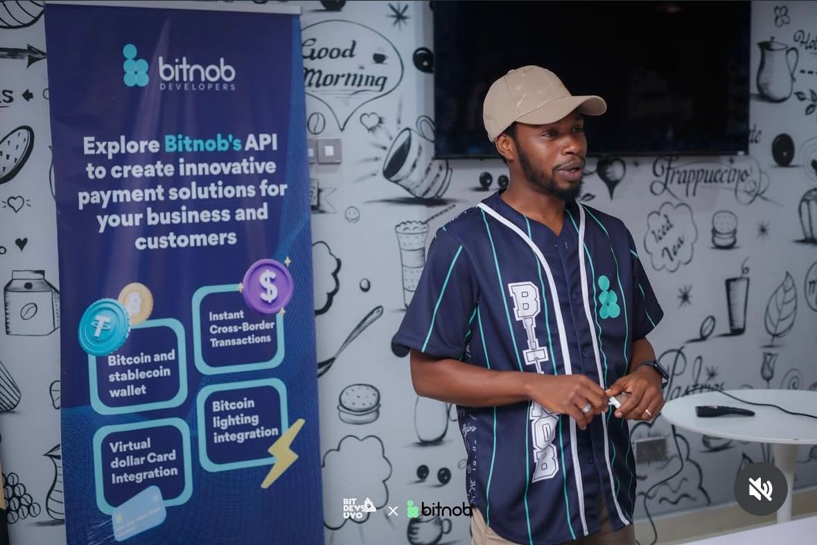 Bitnob team member presenting